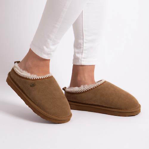 Ladies Erin Sheepskin Slipper Chestnut