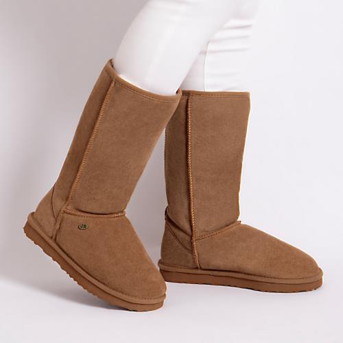 Ladies Tall Classic Sheepskin Boots Chestnut